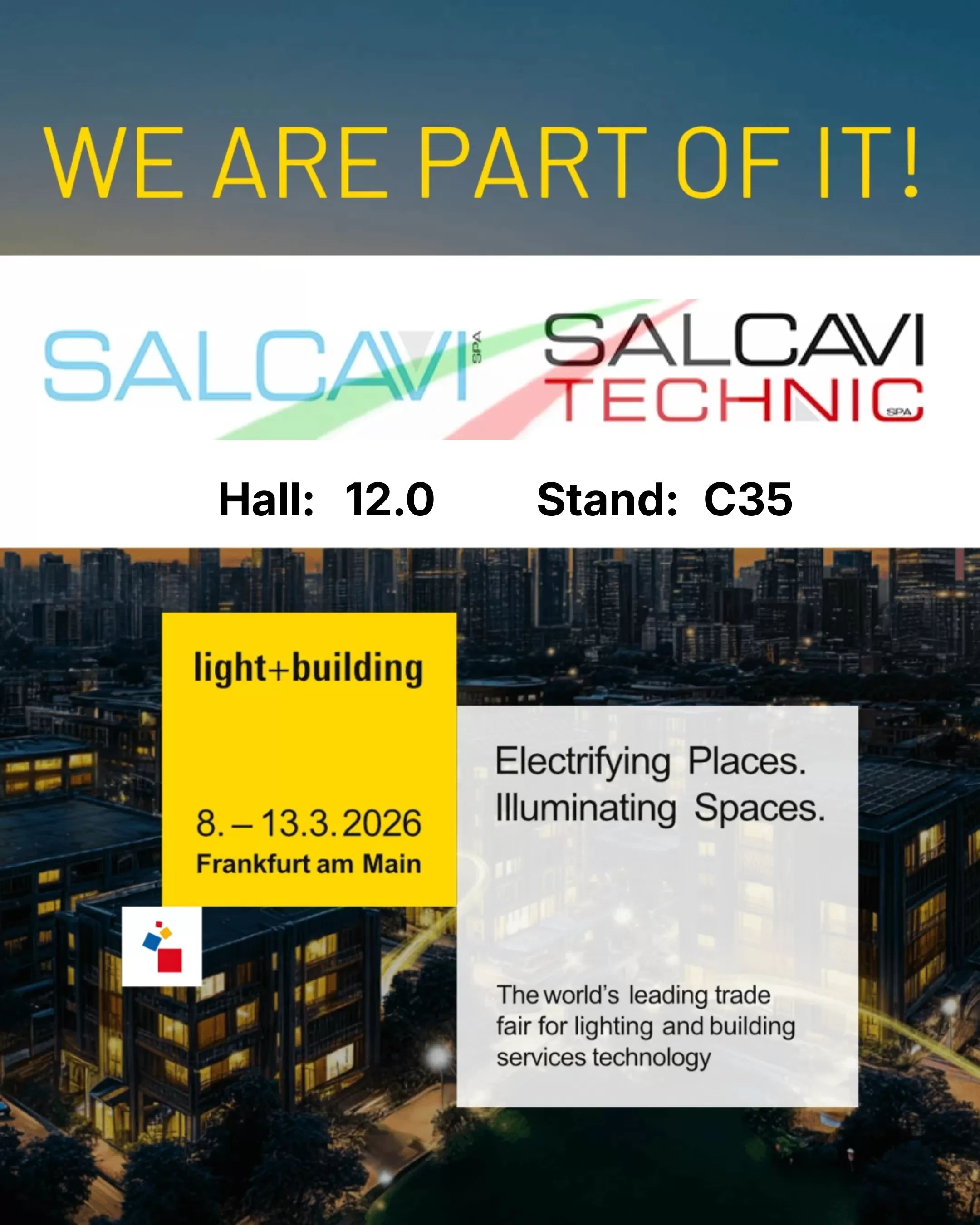 Salcavi invites You to Light+Building 2026