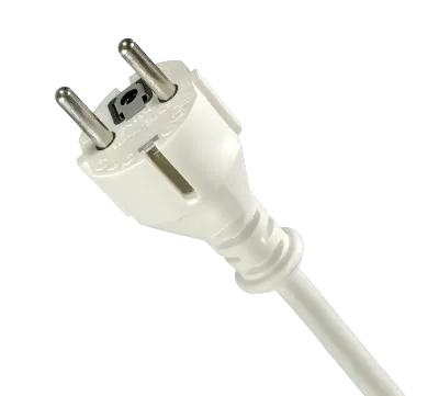 Straight Schuko Plug with Double Earthing Contact R22