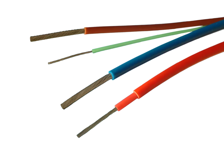 Single-Core IMQ Approved Double-insulated FEP Cables (Teflon cables): High Temperature Cables : 150 - 250°C by Salcavi Industries, electrical cables supplier (Italy).