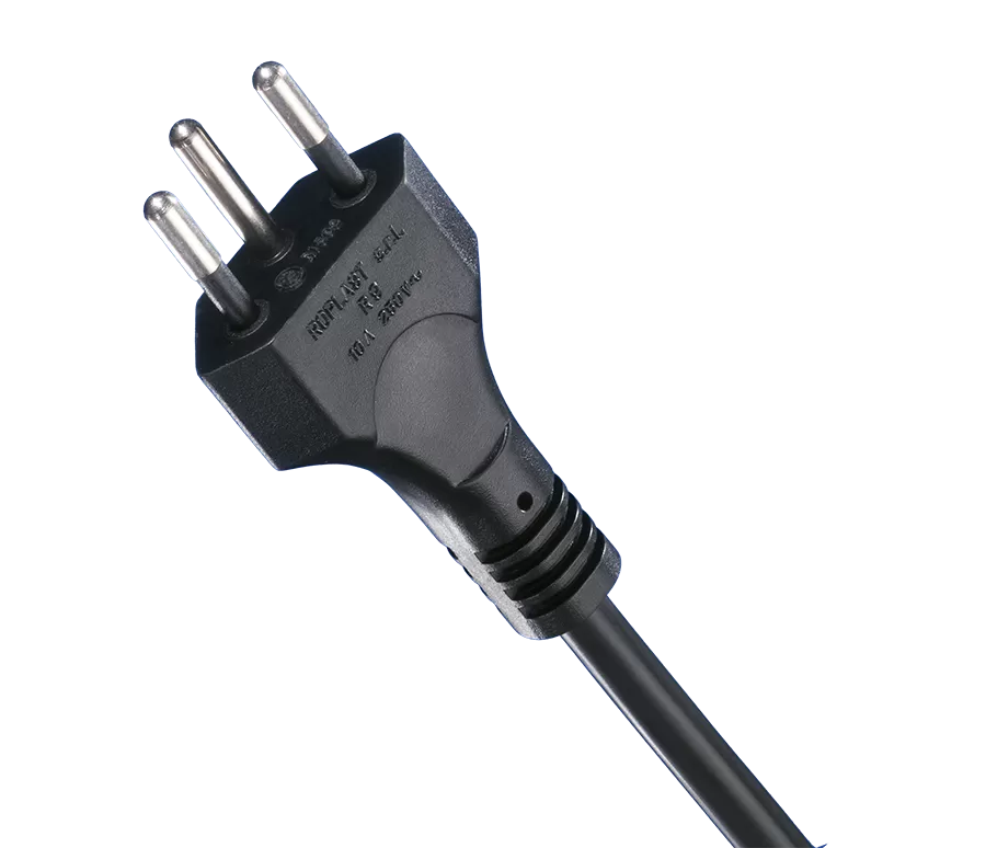 Cables con clavija: Mercado Europeo: Clavija suiza tripolar R9