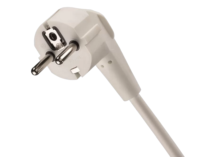 Plugs : European Market: HALOGEN-FREE SCHUKO PLUG R30