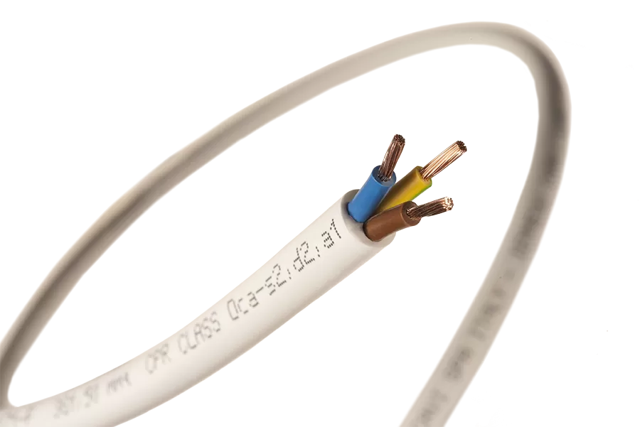 Halogenfreie IMQ-HAR-Kabel: H05Z1Z1-F CPR Klasse Dca-s2,d2,a1