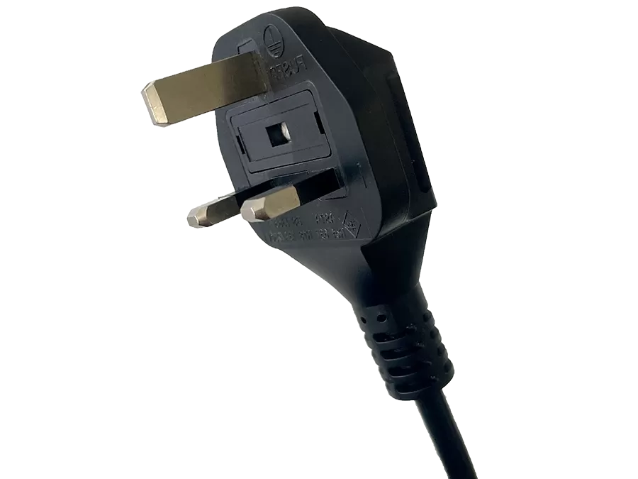 UK Two-Pole Plug R17: Plug-In Cables: European Market by Salcavi Industries, electrical cables supplier (Italy).
